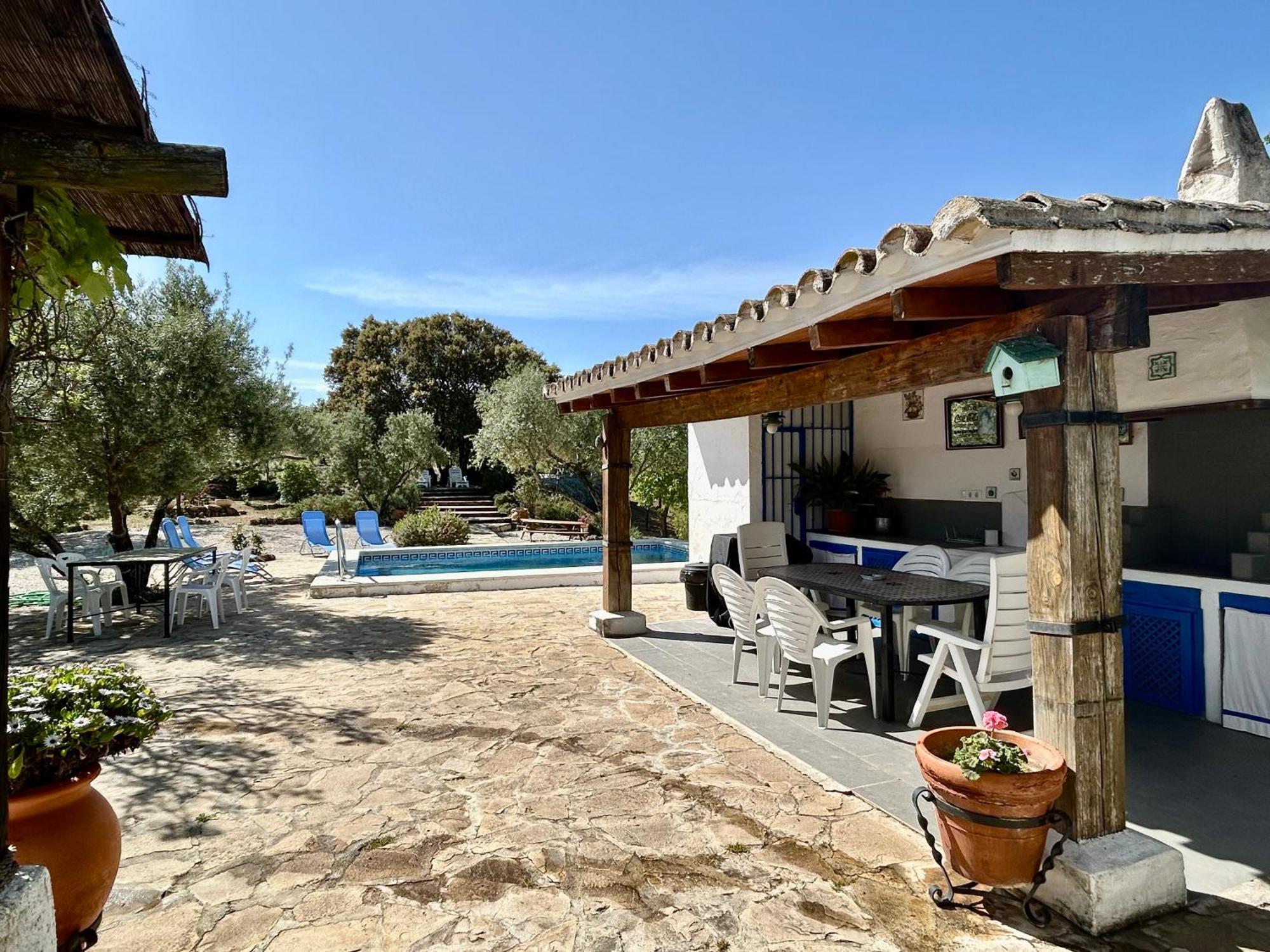Refugio Andaluz Con Piscina Entre Olivos Villanueva de Tapia ภายนอก รูปภาพ